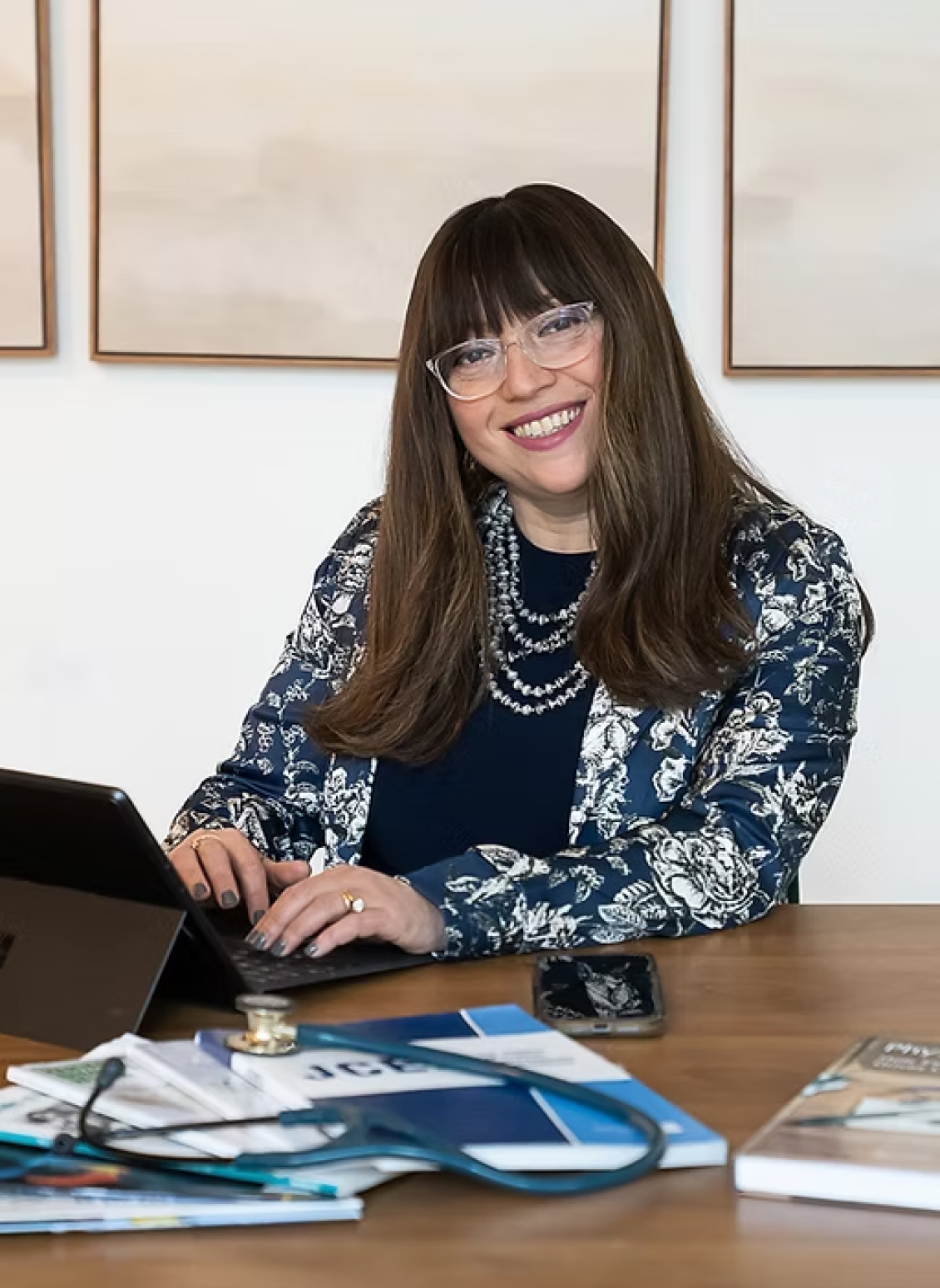 Dr. Hanah Polotsky at her desk